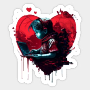 Valentines Day Boys Kids Son V Is For Video Games Gamer Sticker